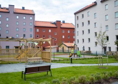 Förskola i anslutning till nybyggda hyreslägenhetshus i Enköping