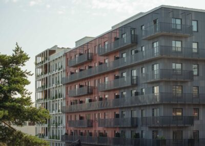 Seniorboende och hyreslägenheter i Nacka med balkonger och takterrass